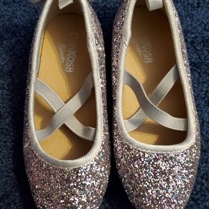 Glitter ballet flats